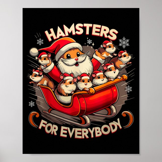 Affiche Vêtements de Noël pour hamsters pour tout le monde (Devant)
