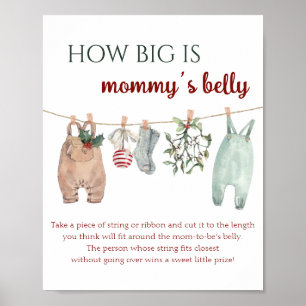 Affiche Vêtements de Noël Quelle est la taille du ventre d