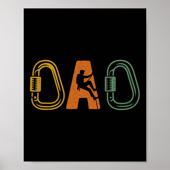 Affiche Vêtements de Randonnée Papa - Outil d'Escalade de  (Devant)