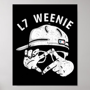 Affiche Vêtements de saison drôles de baseball softball L7