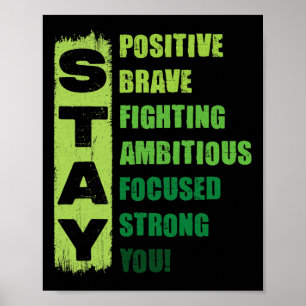 Affiche Vêtements de sensibilisation à la santé mentale Co