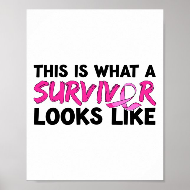 Affiche Vêtements de sensibilisation des survivants du can (Devant)