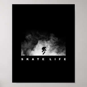 Affiche Vêtements de skateboard de skateboarding - Skateur