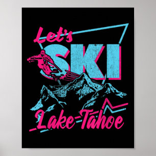 Affiche Vêtements de ski vintages des années 80 90 - Retro