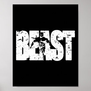 Affiche Vêtements de sport Beast Vêtements de gym Vêtement