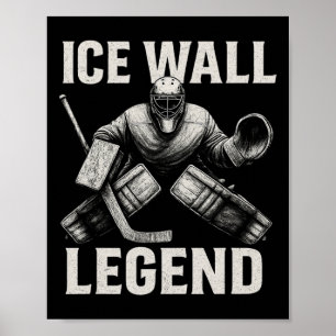 Affiche Vêtements de sport de gardien de hockey – Ice Wall