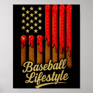 Affiche Vêtements de style de vie de baseball 101 Jeunesse