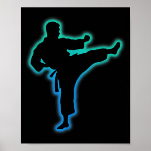 Affiche Vêtements de Taekwondo Chemise d'arts martiaux Enf