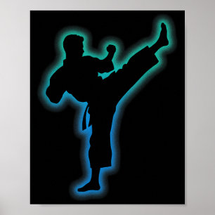 Affiche Vêtements de Taekwondo Chemise d'arts martiaux Enf
