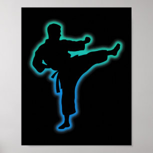 Affiche Vêtements de Taekwondo Chemise d'arts martiaux Enf