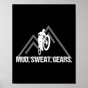 Affiche Vêtements de vélo de montagne cool Gif de conduite