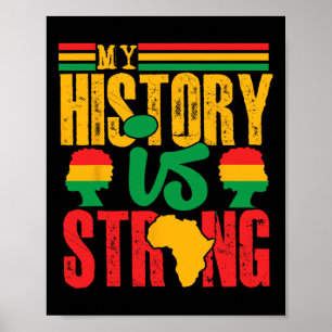 Affiche Vêtements du Mois de l'Histoire des Noirs Mon Hist