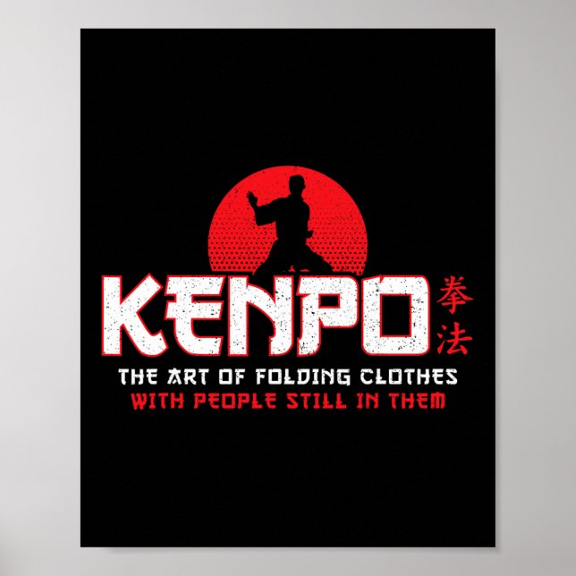 Affiche Vêtements pliants - American Kenpo Karate - Karate (Devant)