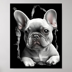 Affiche Vêtements pour enfants Bouledogue Français Papa Ma
