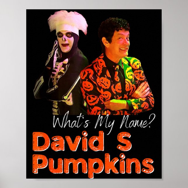 Affiche Vêtements pour hommes David S Pumpkins squelette d (Devant)
