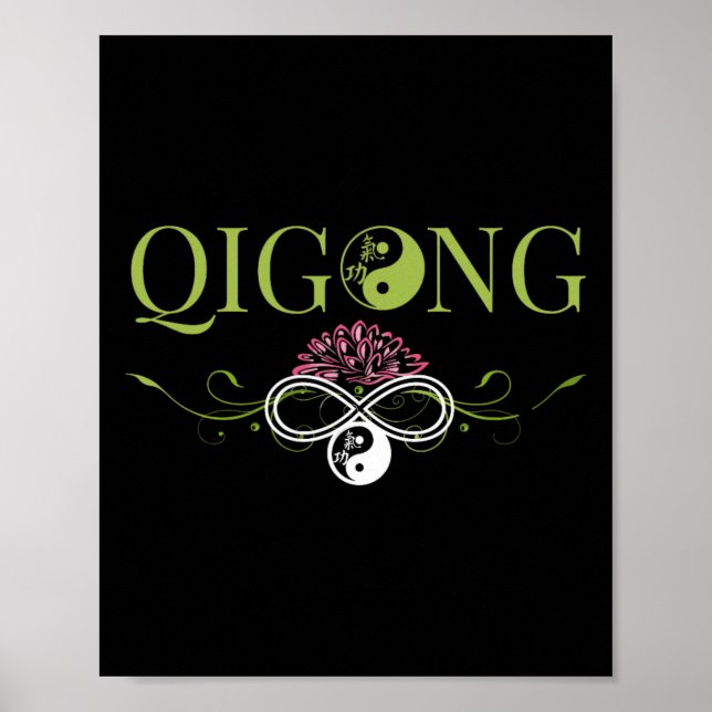 Affiche Vêtements Qi Gong pour exercices de Tai Chi avec C (Devant)