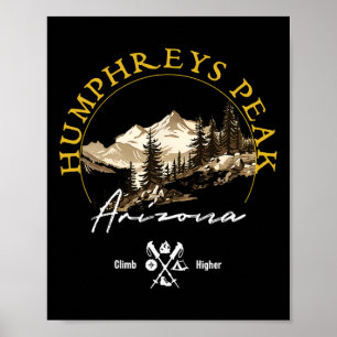 Affiche Vêtements Rétro Vintage Humphreys Peak Humphreys P