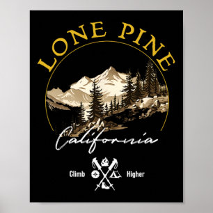 Affiche Vêtements Rétro Vintage Lone Pine - Souvenir Lone