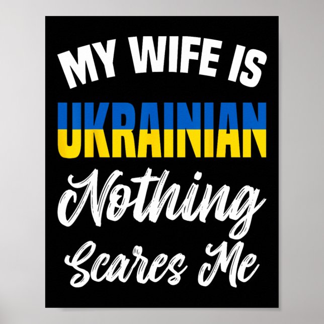 Affiche Vêtements Ukraine - Conception incroyable de drôle (Devant)