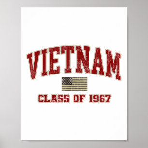 Affiche Vétéran De Guerre Vietnam Chemise Militaire Cl De 