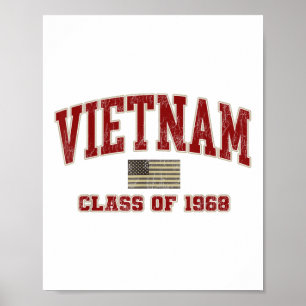Affiche Vétéran De La Guerre Du Vietnam Chemise Militaire