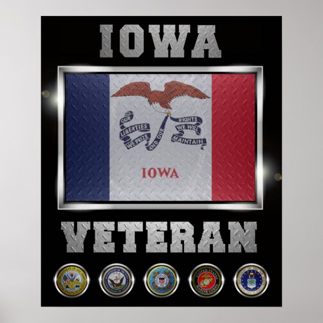 Affiche vétéran de l'Iowa (Devant)
