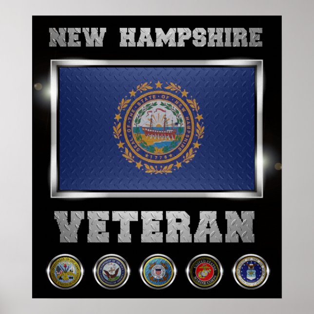 Affiche vétéran du New Hampshire (Devant)