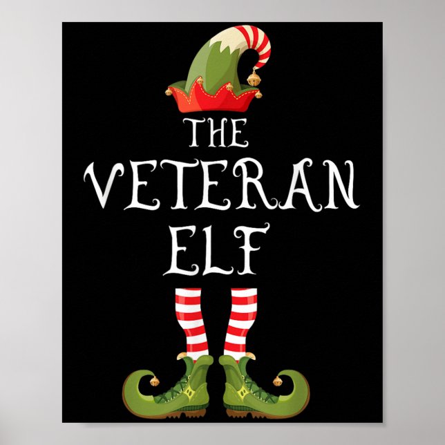 Affiche Veteran Elf Family Matching Group Christmas Us Arm (Devant)