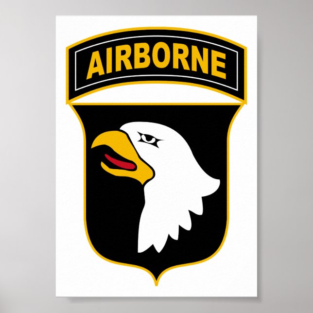 Affiche Vétéran militaire de la 101e division aéroportée (Devant)