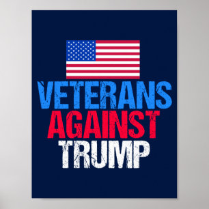 Affiche Vétérans contre l'élection bleue de Trump