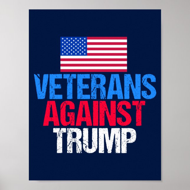 Affiche Vétérans contre l'élection bleue de Trump (Devant)