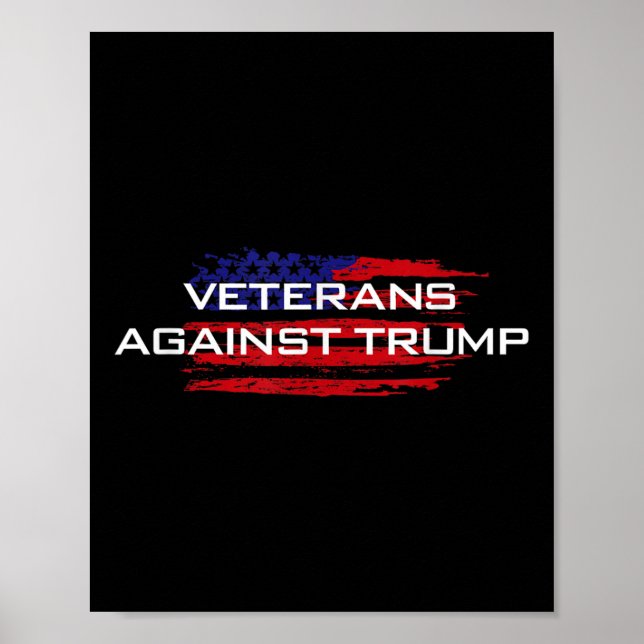 Affiche Vétérans contre Trump - Anti-Trump (Devant)