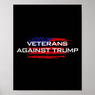 Affiche Vétérans contre Trump - Anti-Trump