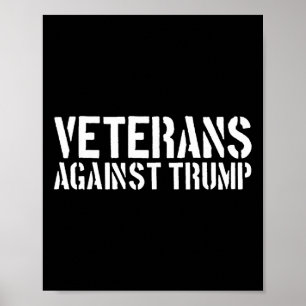 Affiche Vétérans contre Trump Anti-trump Vétérans contre