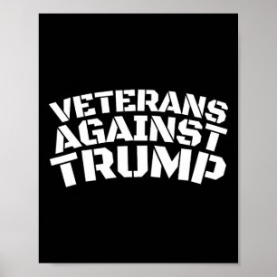 Affiche Vétérans contre Trump Anti-trump Vétérans contre