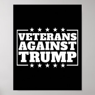 Affiche Vétérans contre Trump Anti-trump Vétérans contre