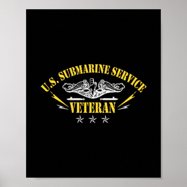 Affiche Veterans Day U.s Submarine Force Silent Service Lo (Devant)