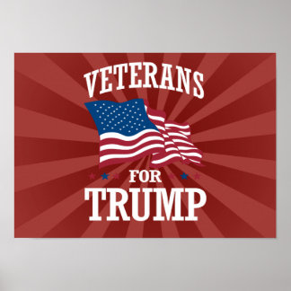 AFFICHE VÉTÉRANS POUR TRUMP
