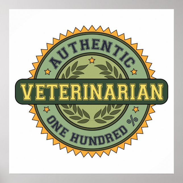 Affiche Vétérinaire authentique (Devant)