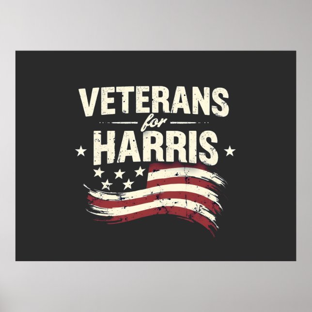 Affiche Vétérinaire de l'élection de Harris Kamala Harris (Devant)