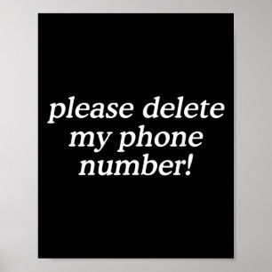 Affiche Veuillez Supprimer Mon Numéro De Téléphone Devis D
