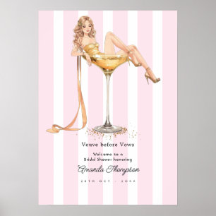 Affiche Veuve Before Vows Champagne Accueil de la Mariée