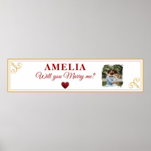 Affiche Veux-tu m'épouser Photo de proposition de mariage 