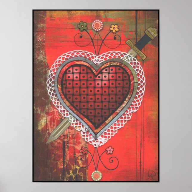 Affiche Vèvè d'Erzulie Dantor (Devant)