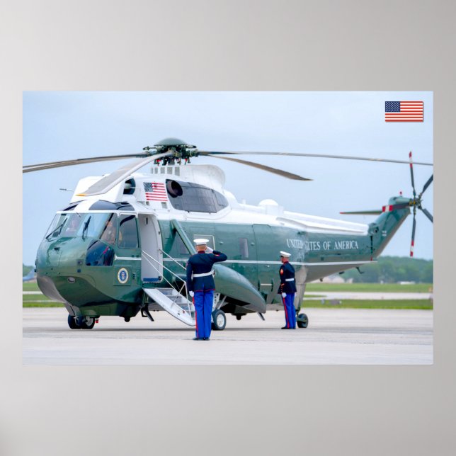 AFFICHE VH-3D SEA KING (Devant)