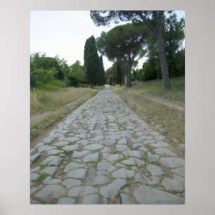 Affiche Via Appia Appian voie, route romaine