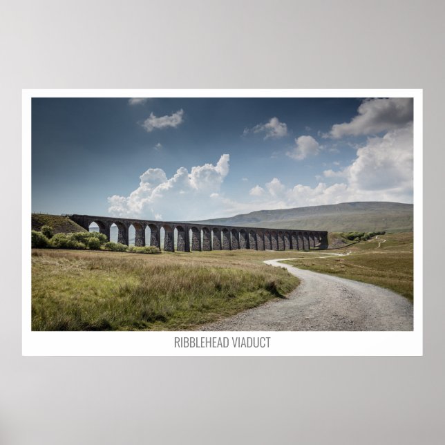 Affiche Viaduc de la Tête de Ribblehead, Yorkshire, Anglet (Devant)