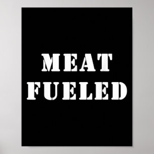 Affiche Viande Alimentée. Citation de Keto Carnivore amusa