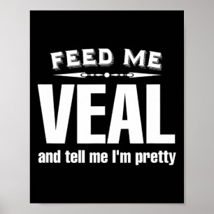 Affiche Viande Amusante de veau