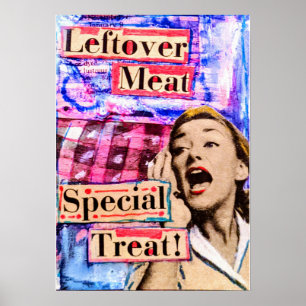 Affiche Viande restante, traitement spécial